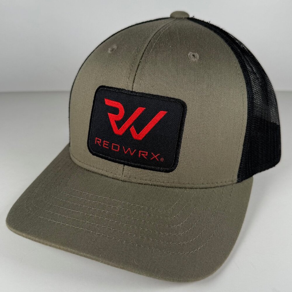 Hoyt Archery red WRX patch hat cap snapback trucker green